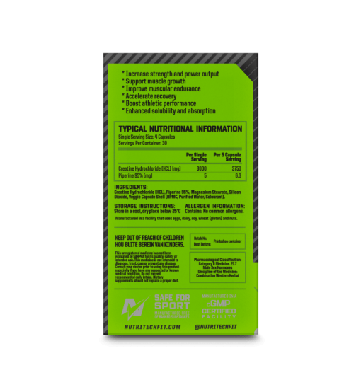 nutritech creatine hcl capsules